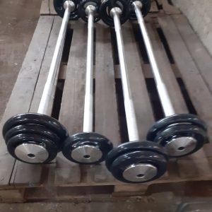 Barra Montada Emborrachada musculação atacado academia