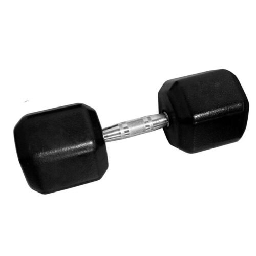 Dumbbell Sextavado Texturizado Pegada Cromada atacado