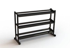Expositor Dumbbell Sextavado Estante atacado academia
